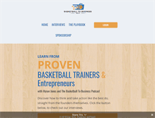 Tablet Screenshot of basketballtobusiness.com